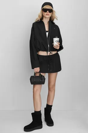 Alo | Low-Rise Best Bet Skirt in Black, Size: Medium