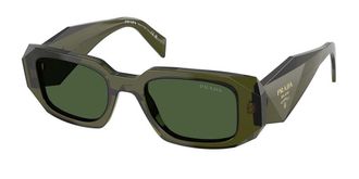 Prada PR 17WS 19Z1I0 Womens Sunglasses Green Size 49