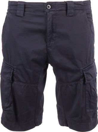 C.P. Company Blue Structured Multiple Pocket Cargo Shorts