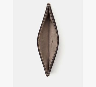 Kate Spade New York Womens Spade Flower Small Slim Card Holder in Beige | Pvc