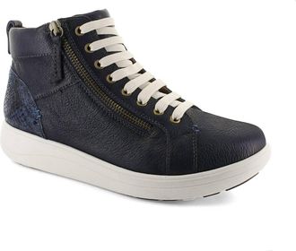 Strive Footwear Womens Kensington Sneakers - Wide In Denim Snake