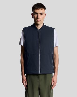 Lyle & Scott Golf Waterbestendig Ge&iuml;soleerd Gilet - Marineblauw
