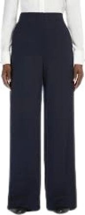 Max Mara Broeken, Dames, Blauw, M, Stijlvolle Broeken voor een Modieuze Look