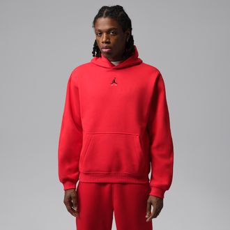 Nike Jordan Mens Jordan Brooklyn Pullover Hoodie in Red | IU0249-657