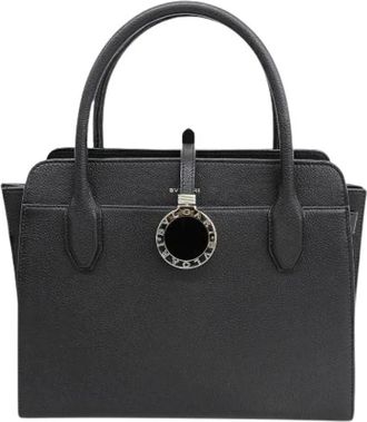 Bulgari Pre-owned Vintage Handbag - Dames - Vintage Handtas - Zwart - ONE Size - Leer - Vintage