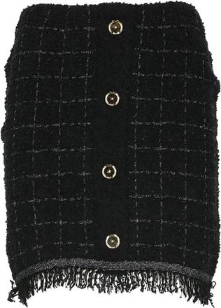 Pinko Girino Rok - Dames - Korte rokken - Zwart - S - Wol - Rokken