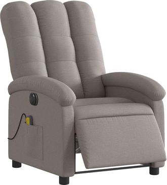 vidaXL Vidaxl - Sill&oacute;n Reclinable De Masaje El&eacute;ctrico Tela Gris Taupe