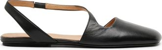 Marsèll Ballerine Quadrangolo in pelle - Nero