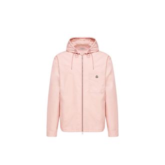 Moncler Moncler Cotton Blend Poplin Shirt Jacket, Men, Pink, Size: Xxl