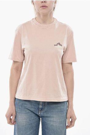 Autry Cotton Crewneck T-Shirt with Printed Logo size Xs