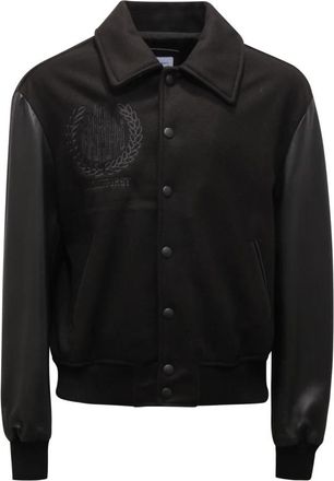 Family Fir$t Milano Jbf 2303Bk Varsity College Jas - Heren - Zomerjassen - Zwart - L - Leer - Jassen