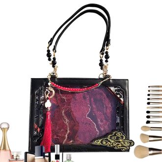 Generic Womens Bag Carry Bag - Fashionable Shoulder Bag Casual, Aesthetic Shoulder Bag for Travel, Holiday, Dating, Walks, Shopping and Holiday Photos, black 