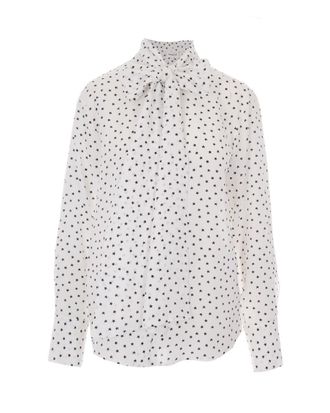 Parosh Off White Polka Dot Shirt
