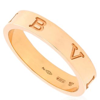 Bulgari B.Zero1 Essential 18 Kt Yellow Gold Band Ring, Size 51