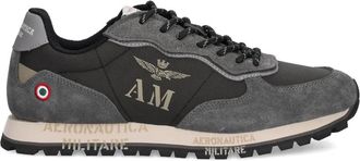 Aeronautica logo-print sneakers - men - Bovine Leather/Polyester/Polyurethane/Elastane/Polyethylene vinyl acetate (PEVA)/Rubber - 45