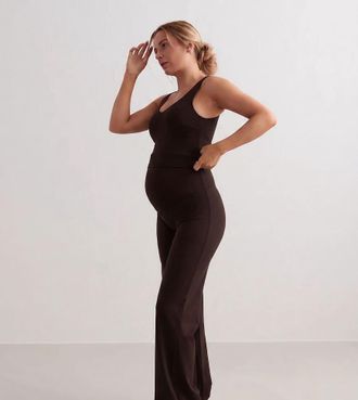 Aim'n pantaloni premaman ampi Chocolate sense in chocolate-Marrone