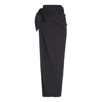 Cortana Rokken, Dames, Zwart, 2Xs, Wol, Wrap Skirt