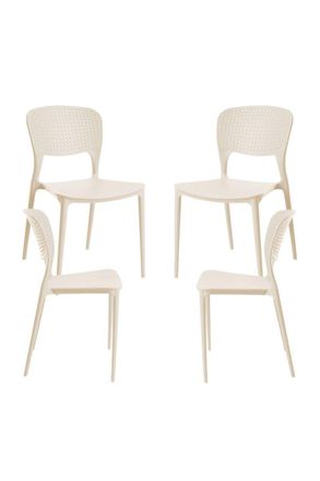Regalos Miguel Packs Sillas Jard&iacute;n - Pack 4 Sillas Fresk - Beige