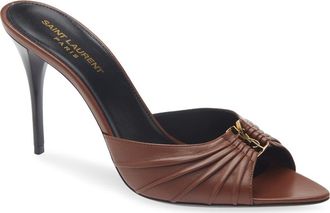 Saint Laurent Babylone Sandal in Aesthetic Brown at Nordstrom, Size 5.5Us