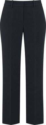 P.A.R.O.S.H. Black Tailored Mid-Rise Straight-Leg Pants