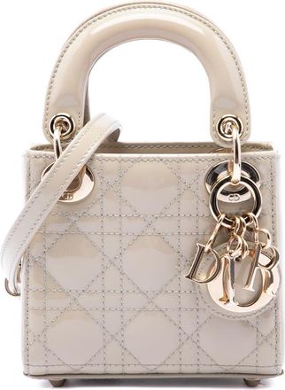 Dior Pre-owned Dior Micro Patent Cannage Lady Satchel Ladies OVQLBUEMPIE4JQ9G