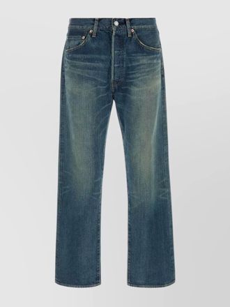 Junya Watanabe five-pocket denim trousers featuring belt loops