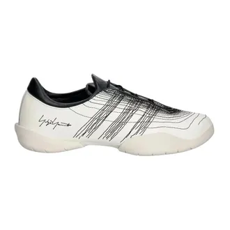 Yohji Yamamoto Schoenen, Heren, Beige, 43 1/3 EU, Leer, Regu Embroidery