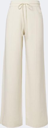 Moncler Pantalones anchos en mezcla de lana, algod&oacute;n y cachemir