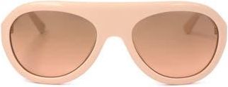 Marni 57mm Aviator Sunglasses in Beige /Grown To Pink at Nordstrom Rack
