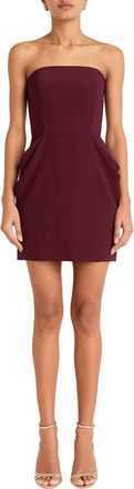 Amanda Uprichard Sabela Dress In Wine