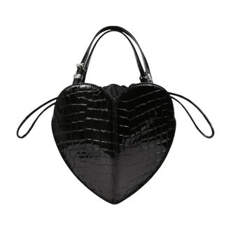 Rotate Rotate Birger Christensen, Tassen, Dames, Zwart, ONE Size, Katoen, The Heart Bag