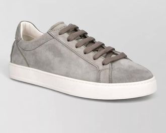 Tod's leather low top lace-up shoes