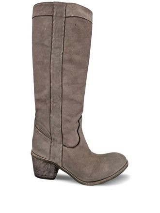Madison.Maison 57mm leather pull-on boots - women - Leather/Rubber/Leather - 39.5 - Brown