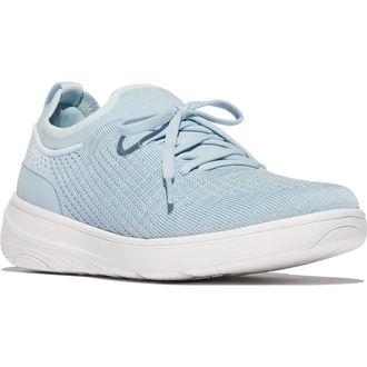 FitFlop SUPER-Q Knit Sneaker in Sky Blue at Nordstrom, Size 10