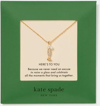 Kate Spade New York Gifting Heres To You Pendant