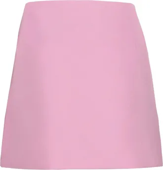 Ferragamo Womens Wool Mini Skirt In Pink