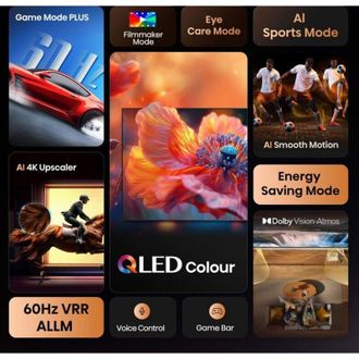 Hisense Tv Qled 43Hisense 43E79Q Smart tv 4K Ultra HD 3840x2160 classe E Nero [43E79Q]
