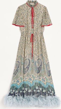 Valentino Abito Midi In Pekin Voyage Imaginaire Paisley Donna MULTICOLOR 40