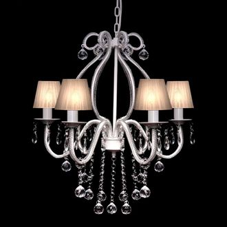 Berkfield Home Chandelier with 2300 Crystals White