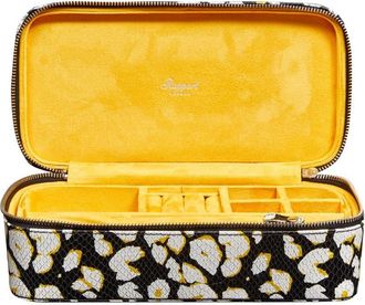 Rapport London SLOANE ZIP JEWELLERY CASE in Yellow at Nordstrom