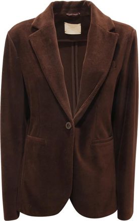 Circolo 1901 Slim Long Jacket - Dames - Blazers - Bruin - M - Jassen
