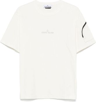 Stone Island logo-print T-shirt - Neutrals