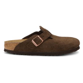 Birkenstock Boston Slippers - Dames - Schoenen - Bruin - Maat: 38 EU Leer