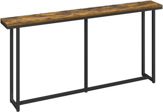 Yaheetech Yaheetech Tavolino Consolle Da Ingresso Tavolo Console Stretto In Stile Industriale Design Compatto Per Divano Corridoio Soggiorno 160 &times; 20 &times; 81 Cm