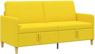 vidaXL Sof&aacute; Con Almacenamiento Amarillo Claro 172 X 78 X 87 Cm Vidaxl