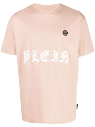 Philipp Plein logo-patch T-shirt - Neutrals
