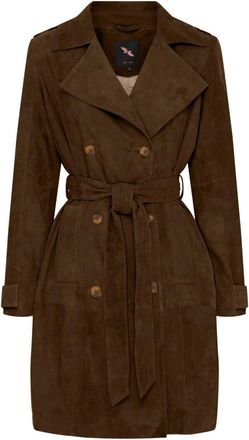 BTF-CPH Trench in camoscio - - Coats - Donna - Marrone - XS