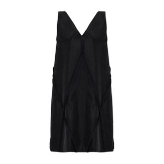 Maison Margiela Short Dresses, female, Black, Size: S Raw-edge Dress