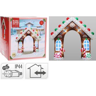 Basics Inflable Casita Caramelo Con Led, Ip44, 290 X 70 X 270 Cm