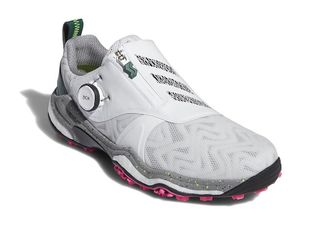 adidas Golf Codechaos BOA 25 Golf Shoes Mens Golf Shoes Footwear White/Core Black/Collegiate Green : 11.5 D - Medium, Textile